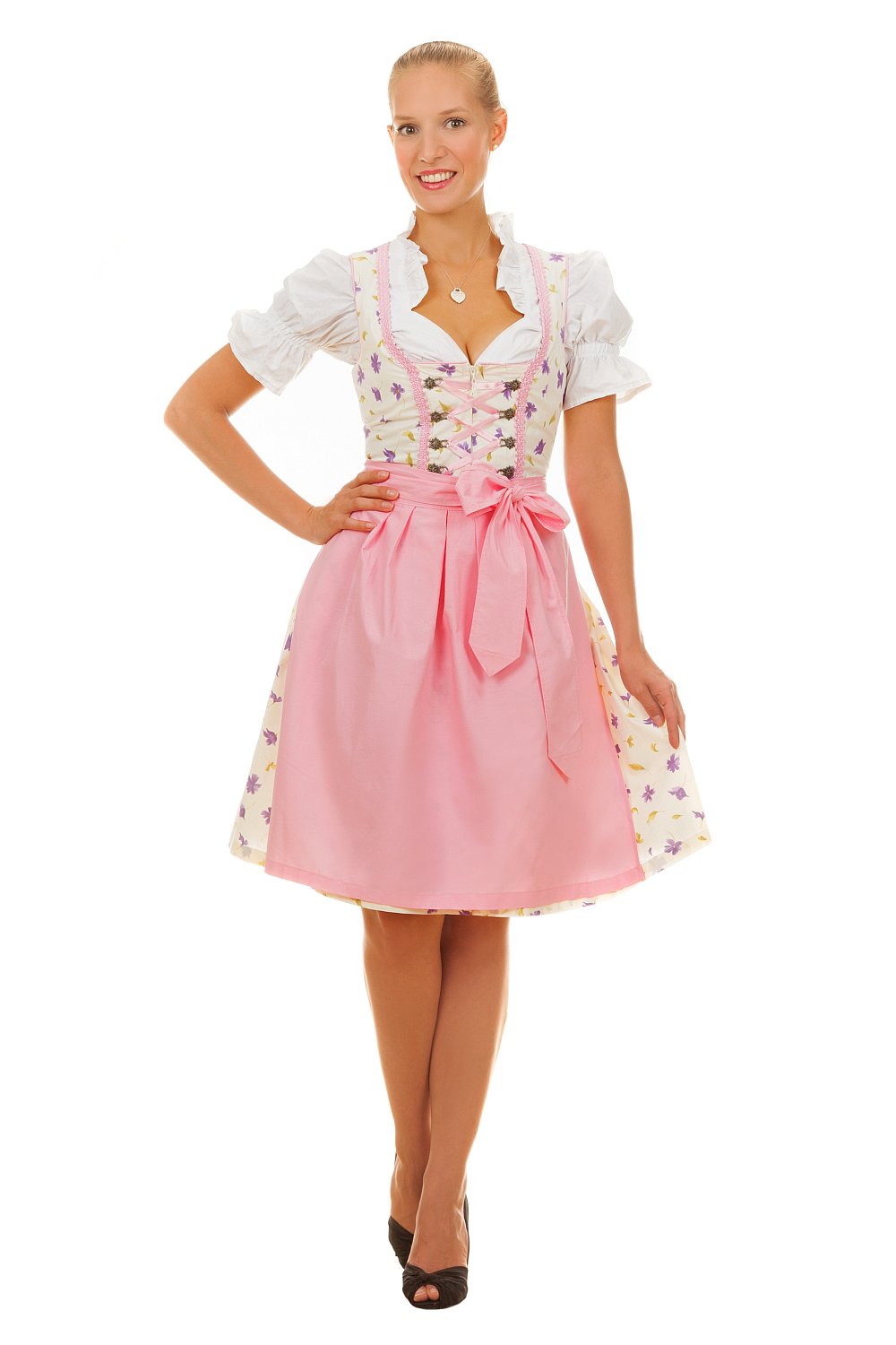 Mini Dirndl 3-teilig Anna rosa