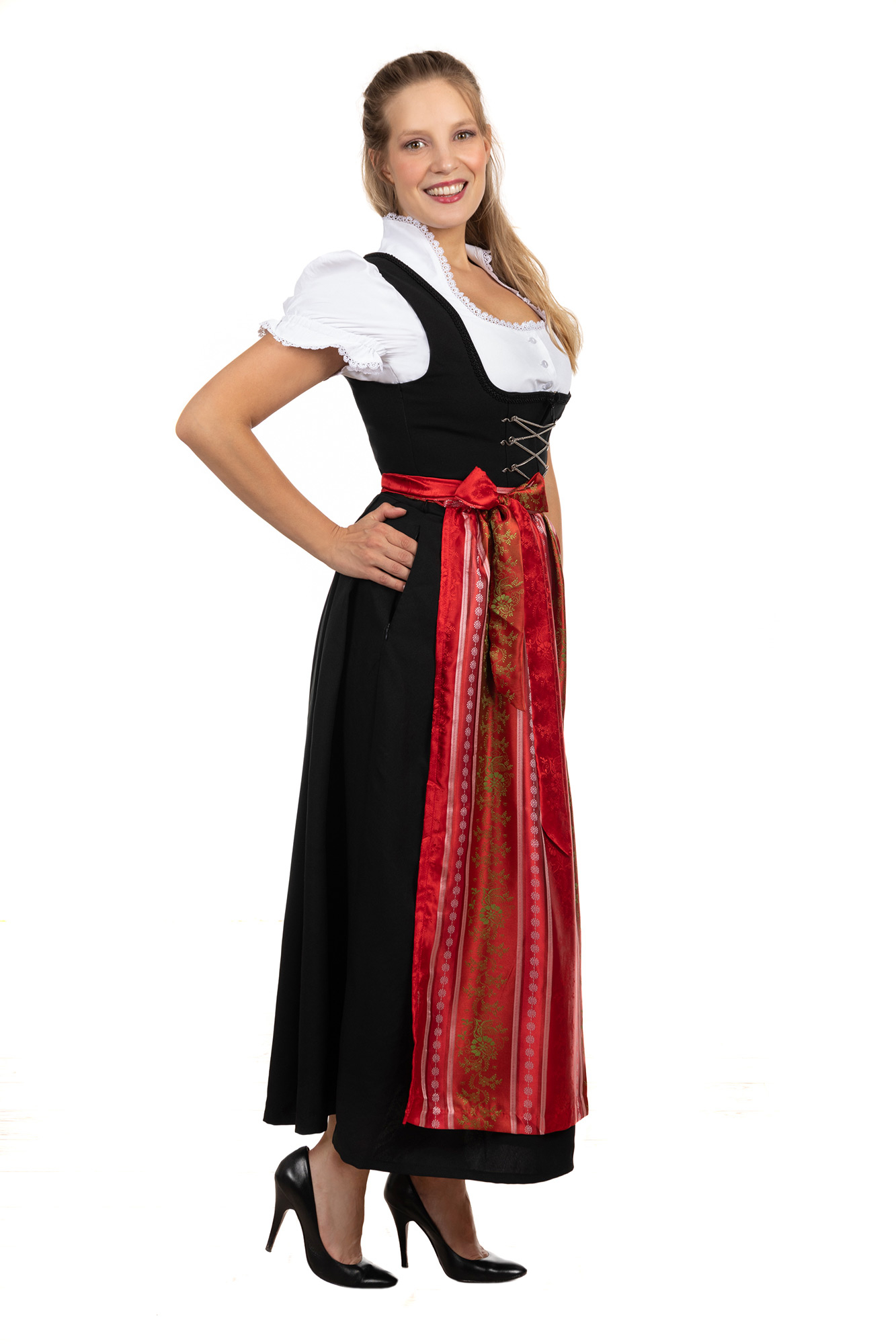 Langes Dirndl Sonja rot