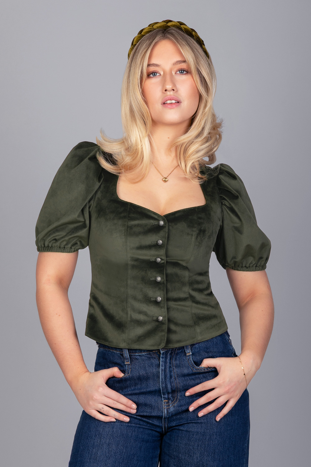 Trachten Mieder Ronja Grün