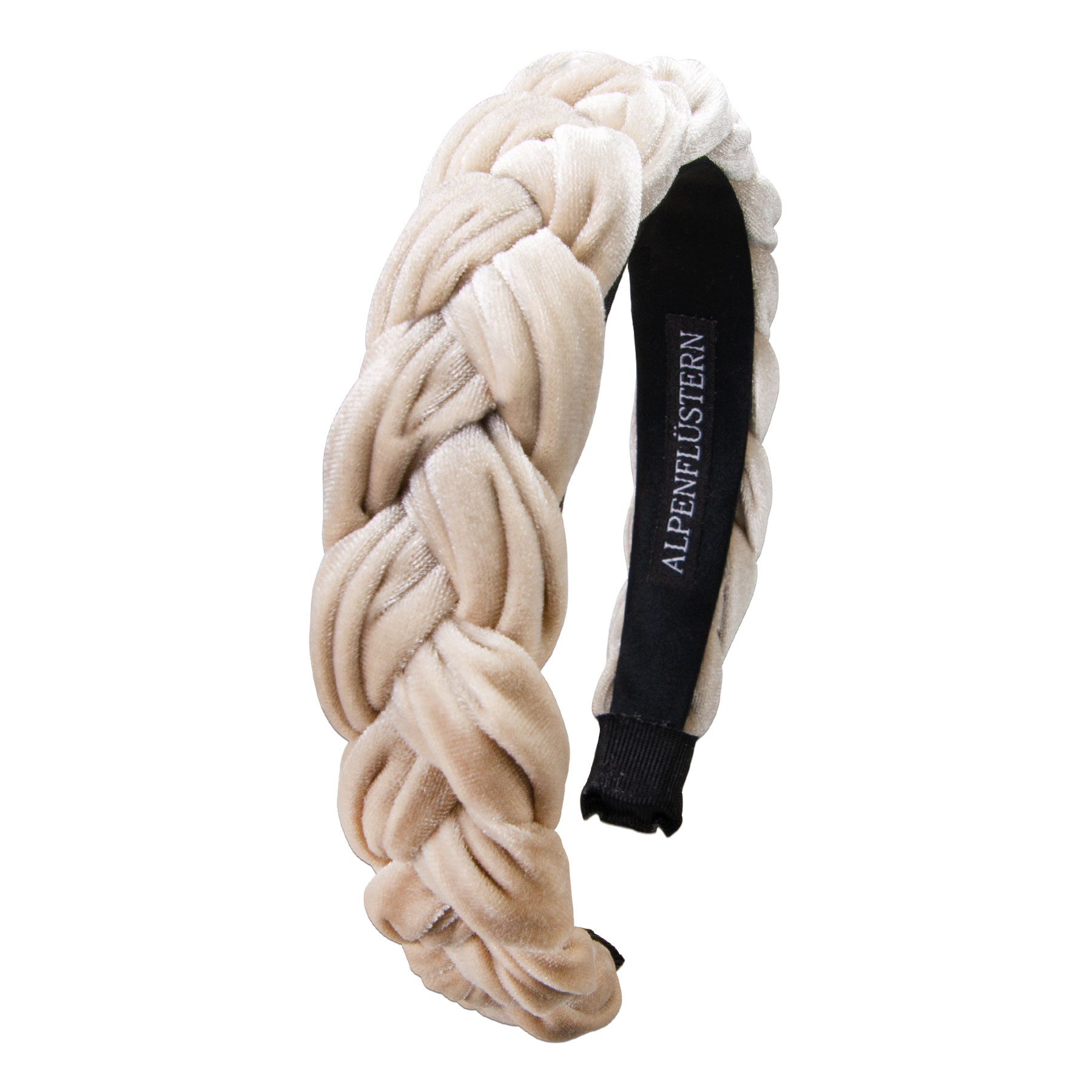 Trachten Samt Haarreif Beige