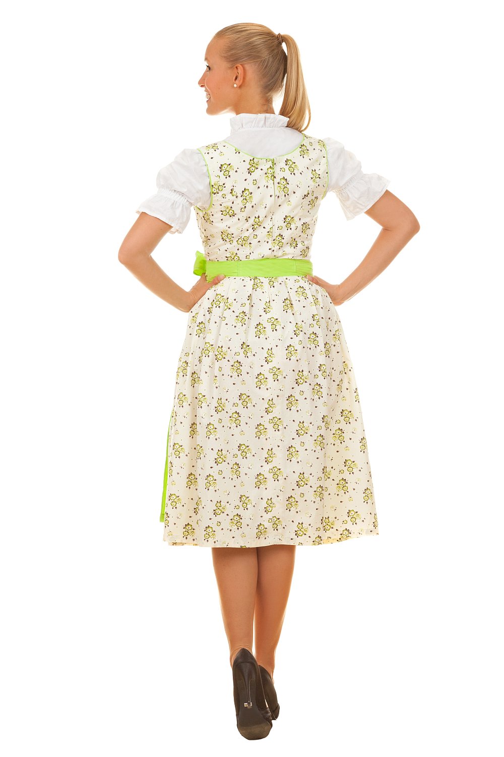 Midi Dirndl Valentina grün