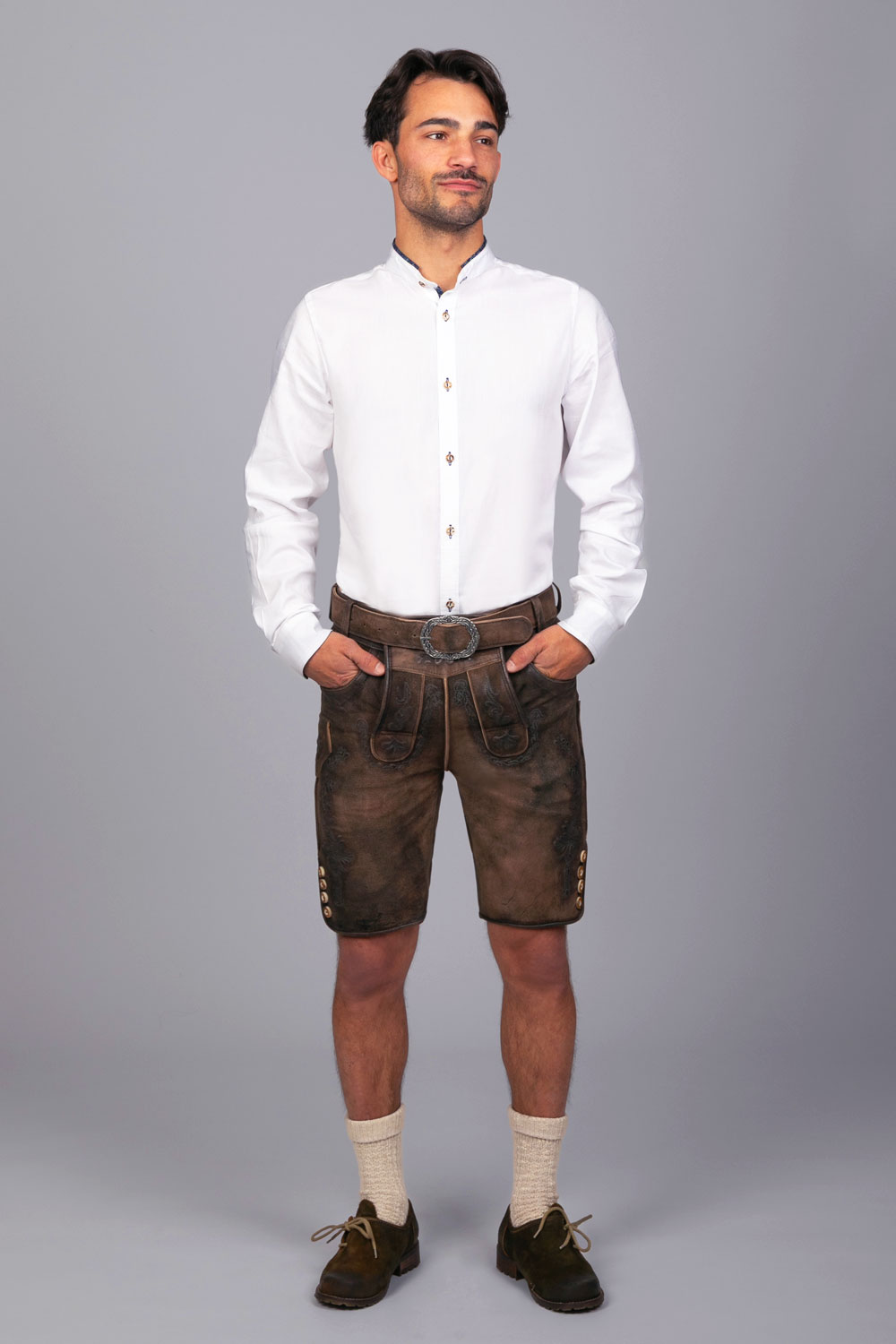 Kurze Wildbock Lederhose Leon