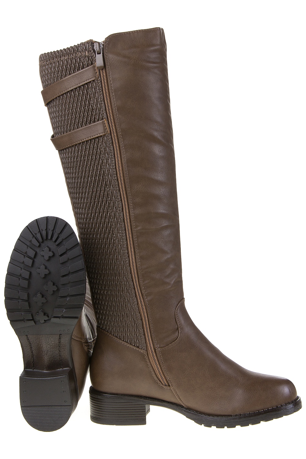 Damen Stiefel khaki 4