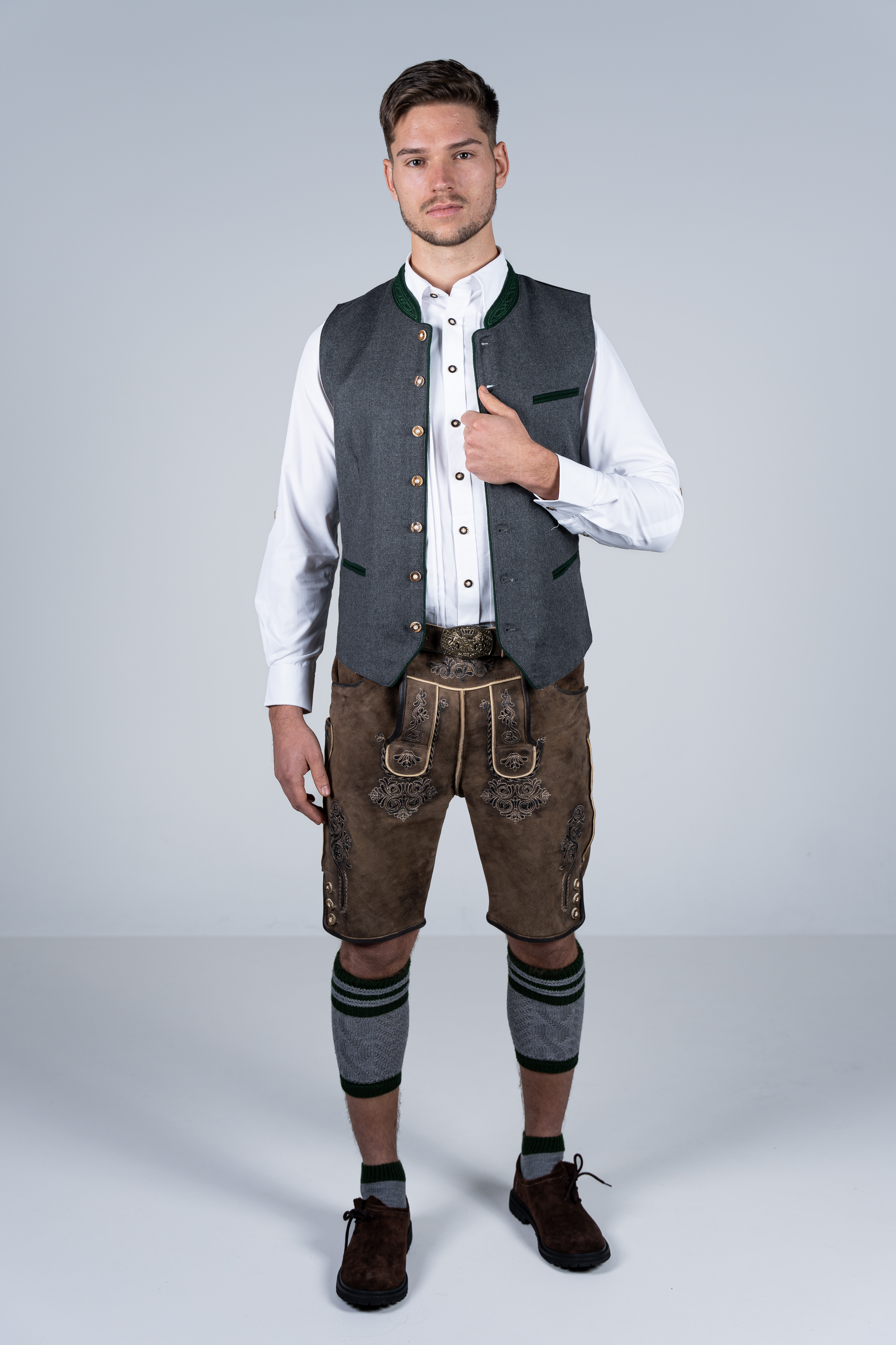 Kurze Wildbock Lederhose Fabian