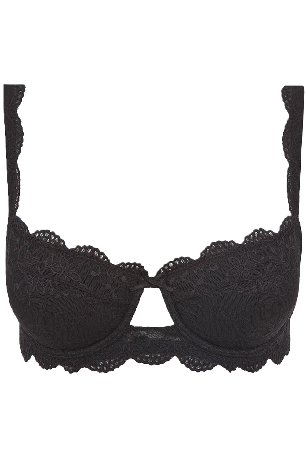 Dirndl-BH schwarz / Dekolleté