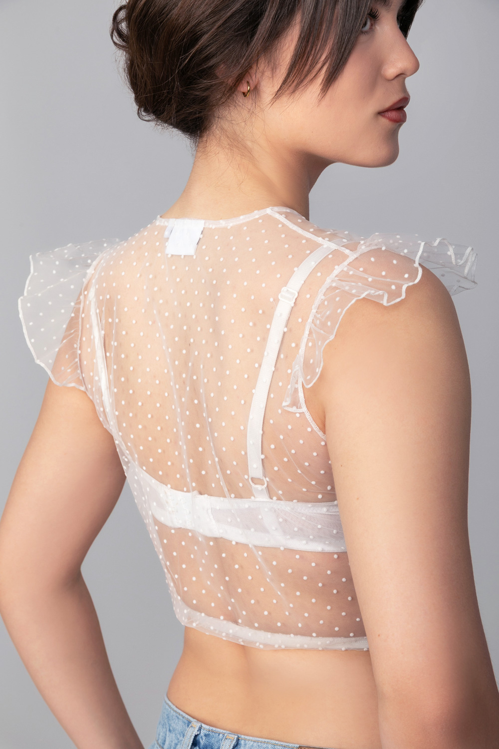 Dirndlbluse Sophie Weiß