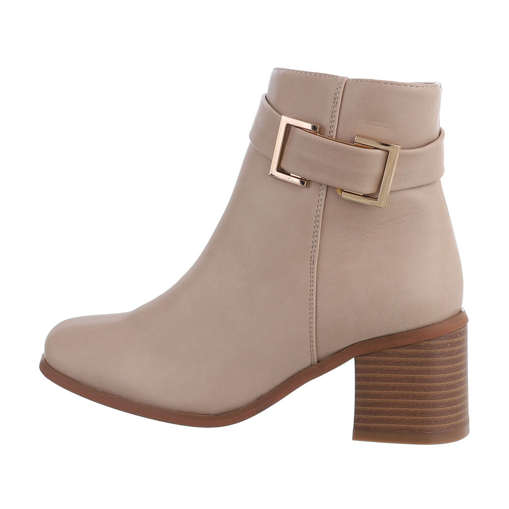 Klassische Stiefeletten DE1025 beige