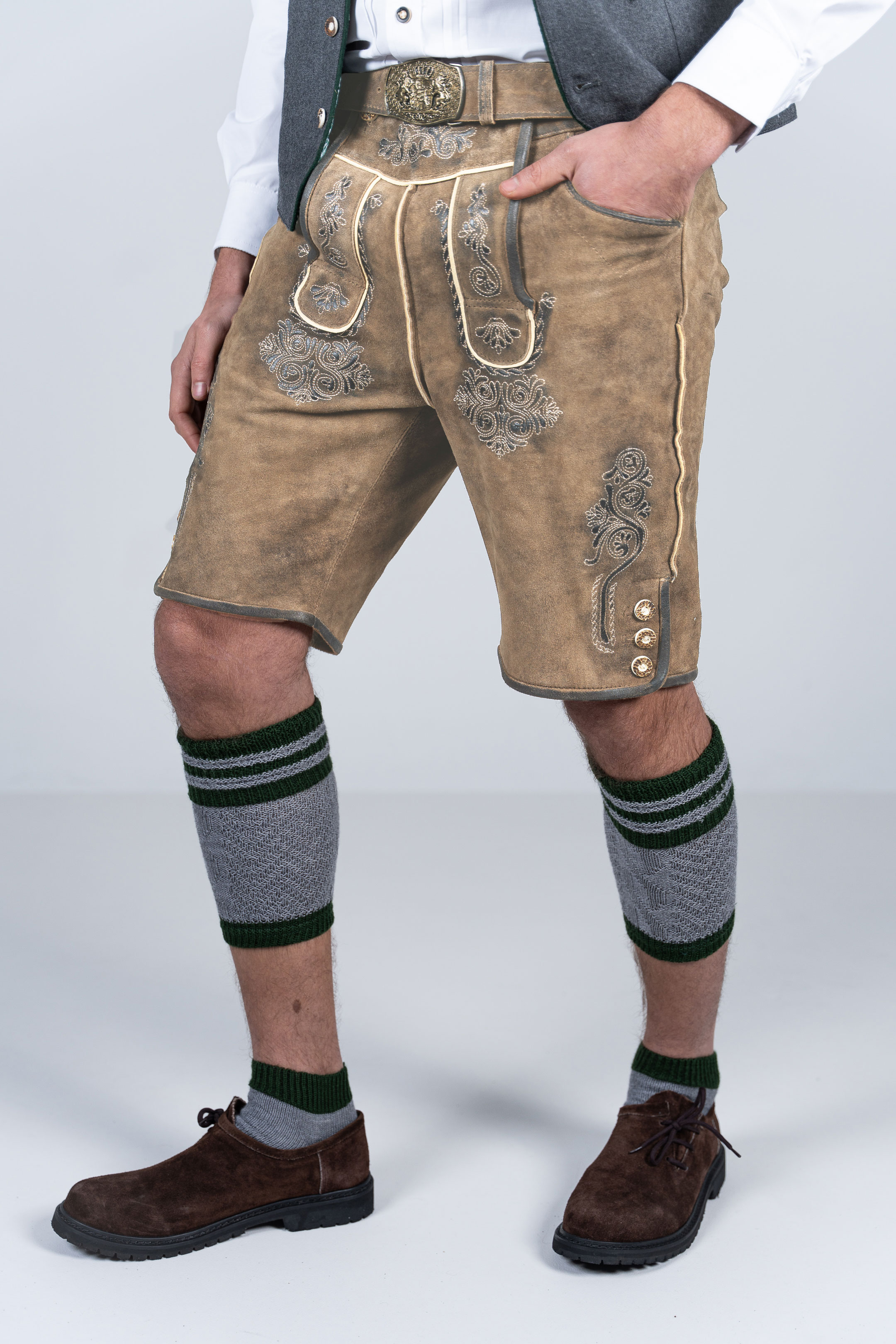 Kurze Wildbock Lederhose Vincent