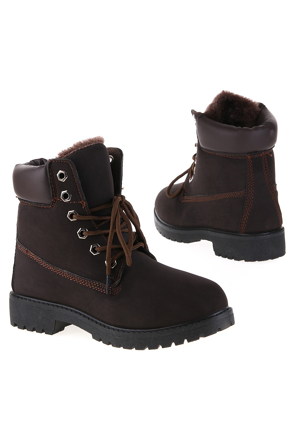 Damen Boots-Freizeitschuhe braun