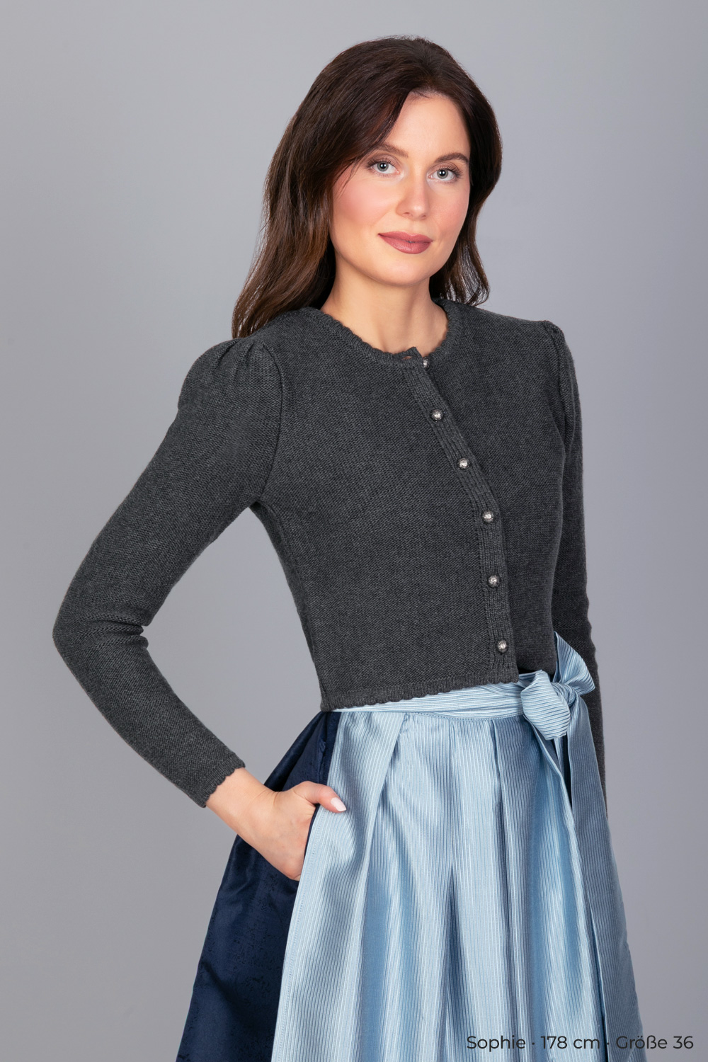 Strickjacke Sophie anthrazit