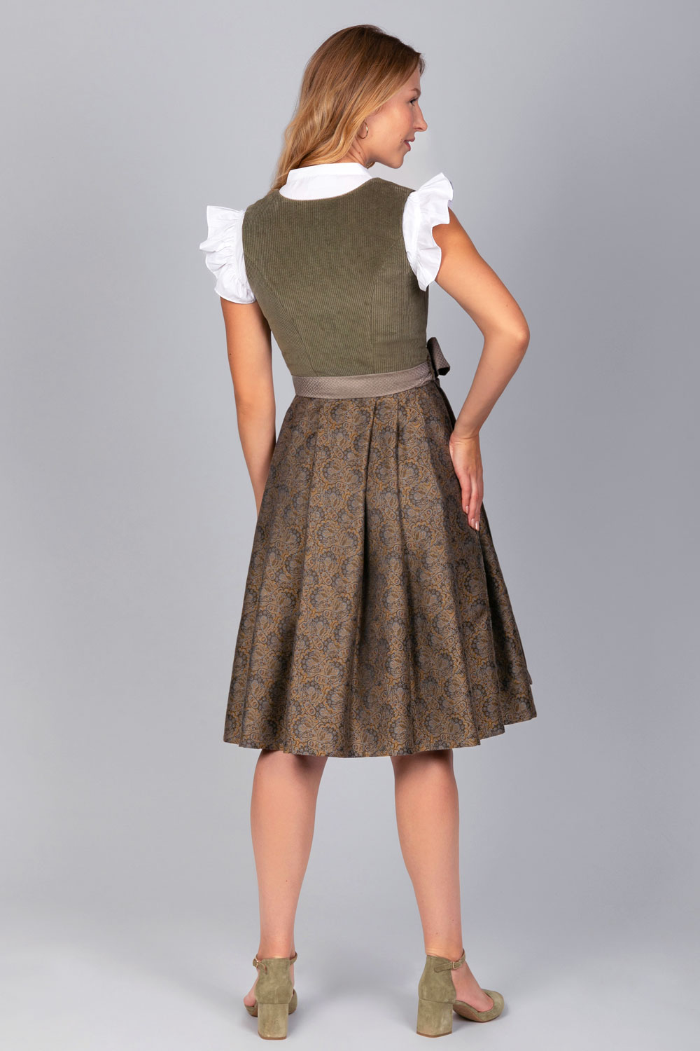 Made in Germany Dirndl Emilia Grün Cord