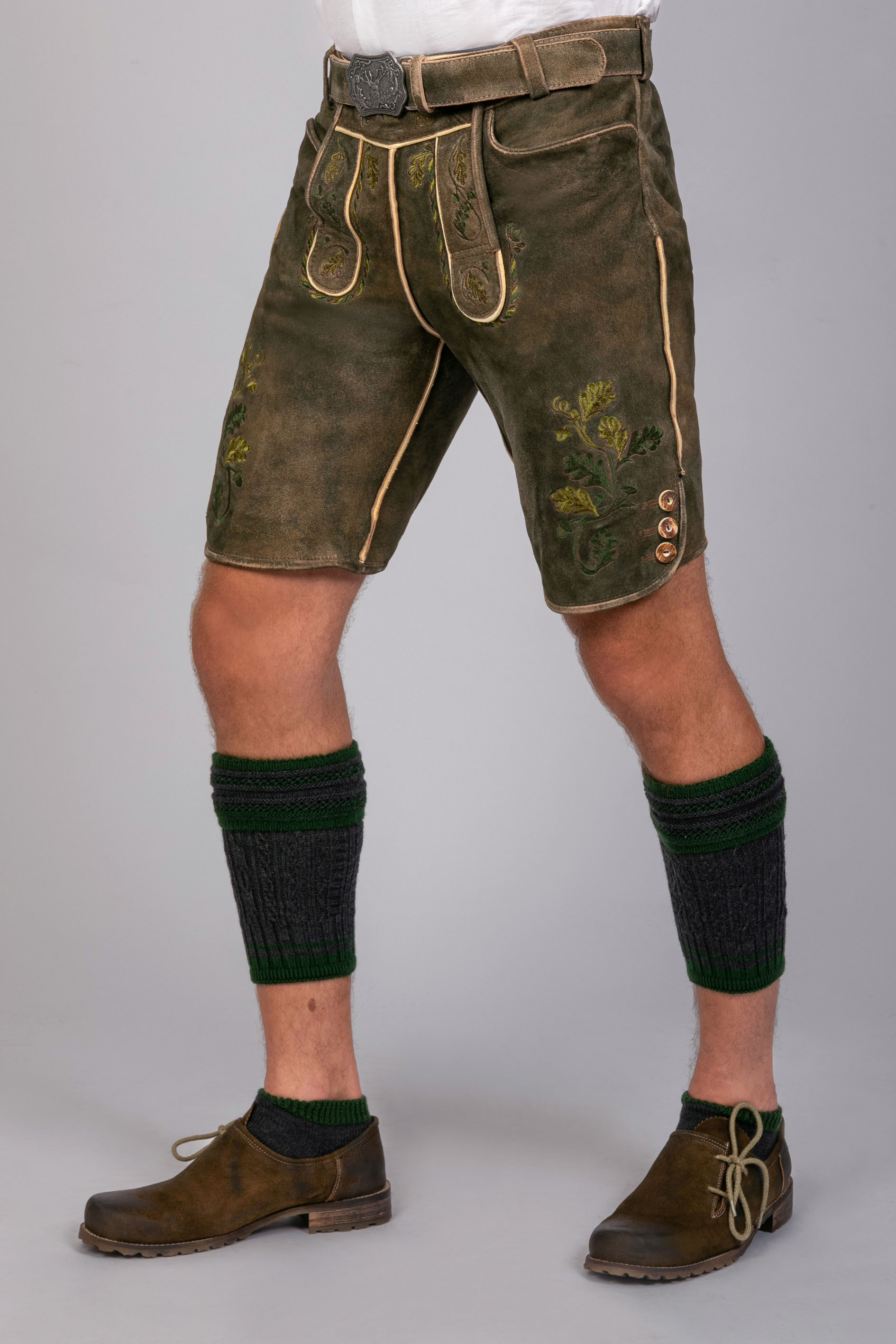 Kurze Wildbock Lederhose Murten