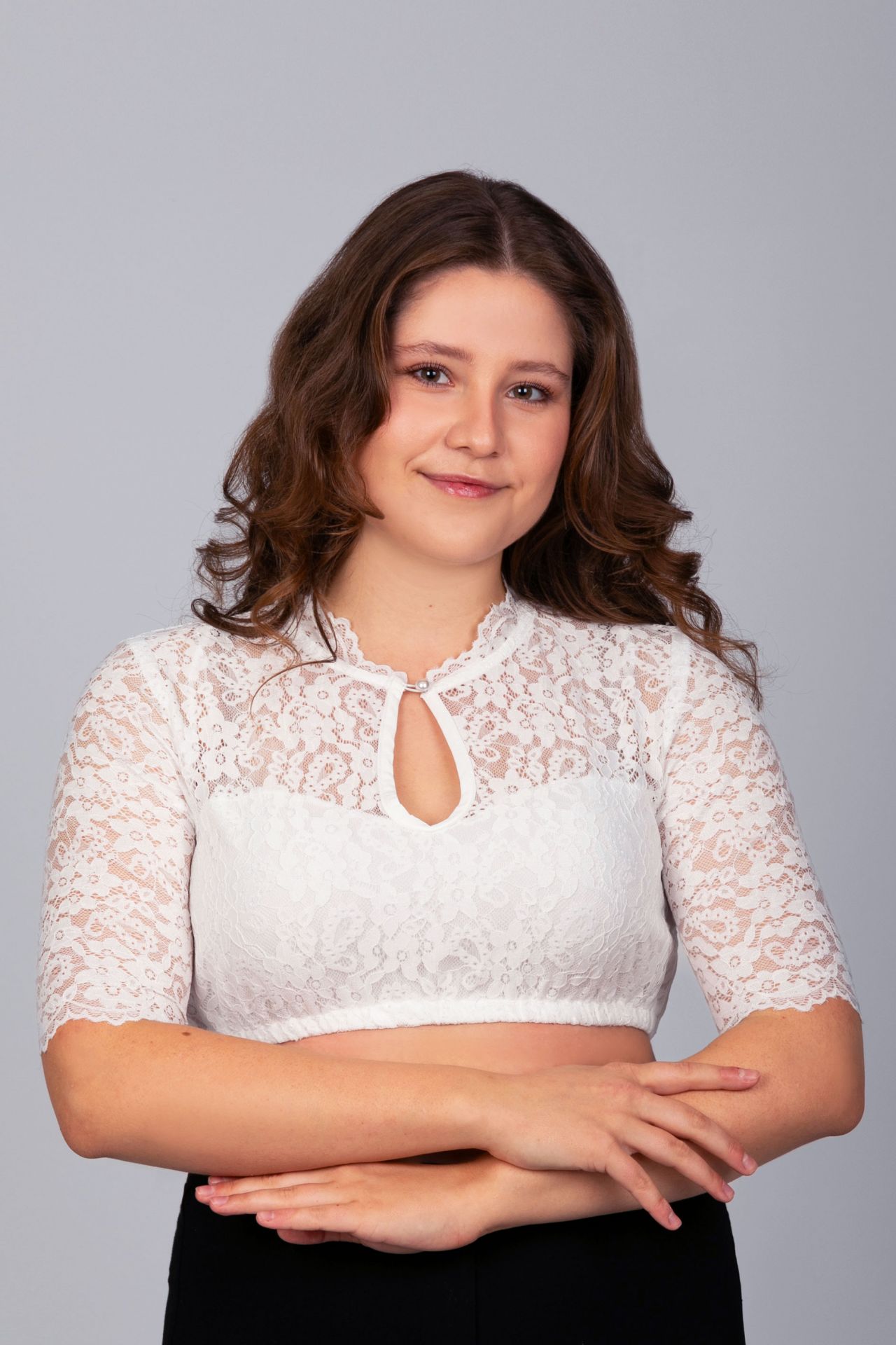 Dirndlbluse Valentina weiß