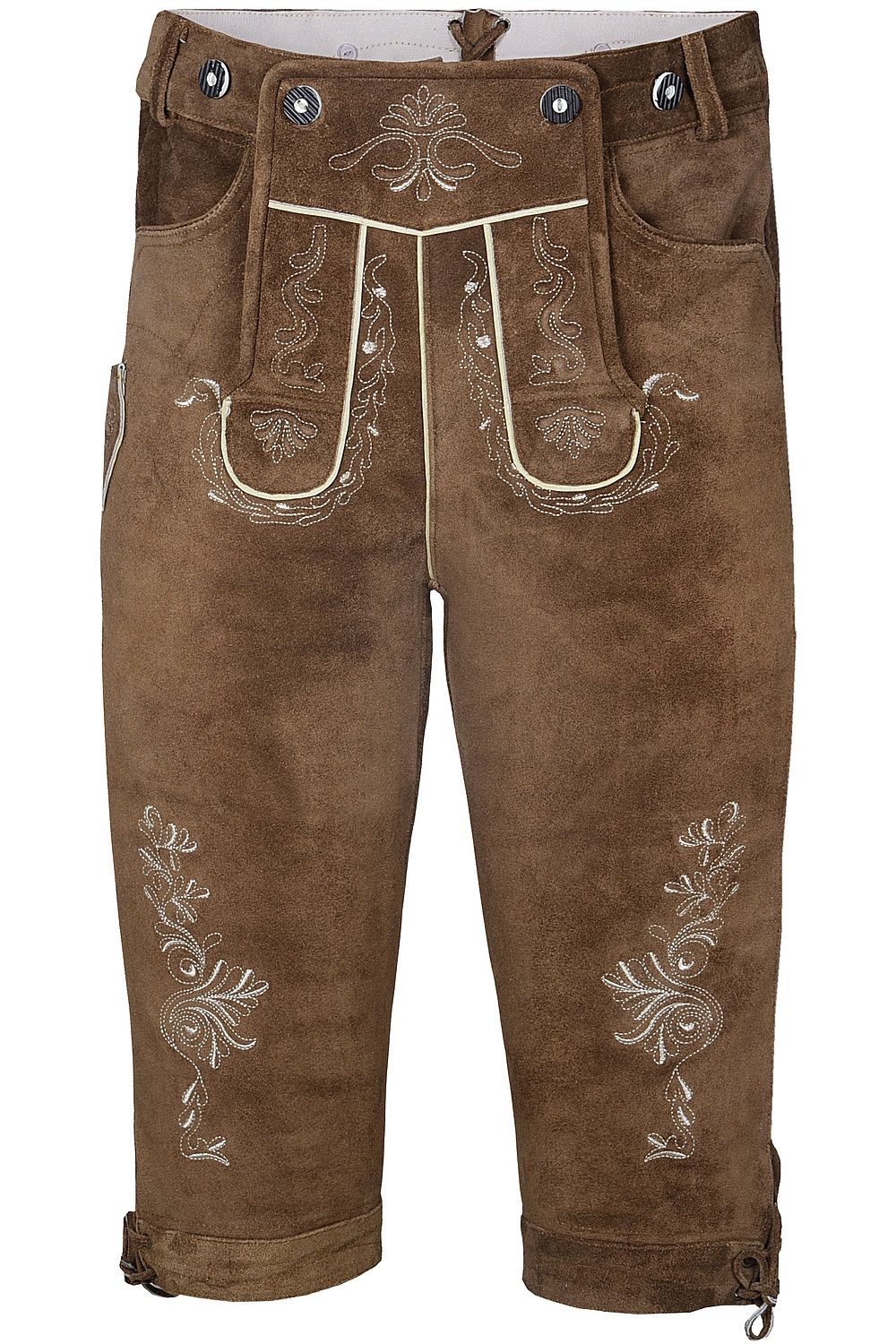 Edelnice Trachtenlederhose Kniebundhose Dunkelbraun Produktbild-Vorschau 5